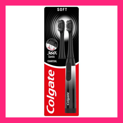 Colgate Battery 360 Sonic Charcoal Sanfte Zahnbürste mit Kohle