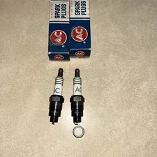 Vintage NOS  AC Spark Plugs (2)  M-8 for Chevy 216 Fire Ring
