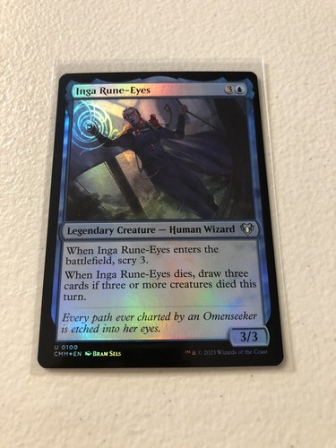 Inga Rune-Eyes Foil Commander Masters CMM MTG Magic The Gathering Pack ...