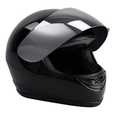 Motorcycle Mirror Shield Gloss Black FullFace DOT Adult Helmet Size S/M/L/XL HOT