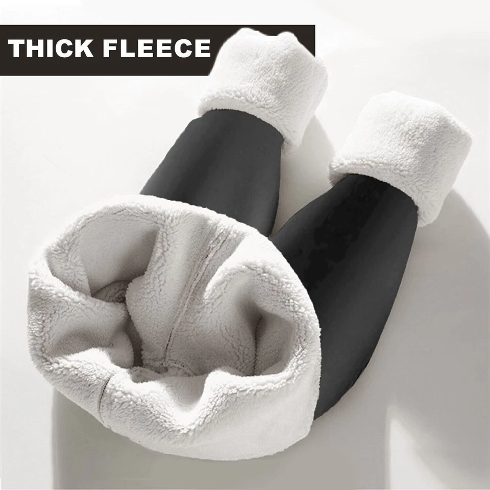 Women Winter Warm Sherpa Fleece Lined Leggings Thick Cashmere Thermal Pants US - Image 4 of 4