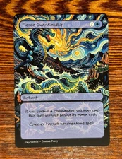 MTG Fierce Guardianship - Van Gogh Style - Card For EDH and Playtest