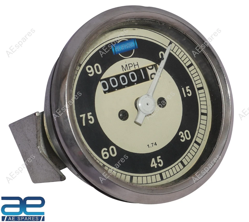 Réplica velocímetro 0-90 MPH para BMW R50/2 R60 R60/2 R69 R69SR5 NUEVO Foto 4 de 4