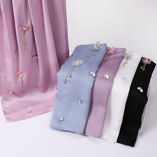 Muslim Women Chiffon Long Scarf Hijab Wrap Shawl Islamic Turban Headscarf Stole