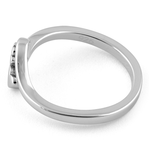 Pfote & Herz Ring Sterling Silber 925 / rhodiniert Kätzchen & Welpenliebe stabil - Bild 4 von 4