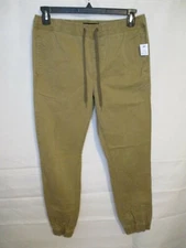 AEROPOSTALE Cotton Blend Beige Size S Elastic Waist Jogger Pants 
