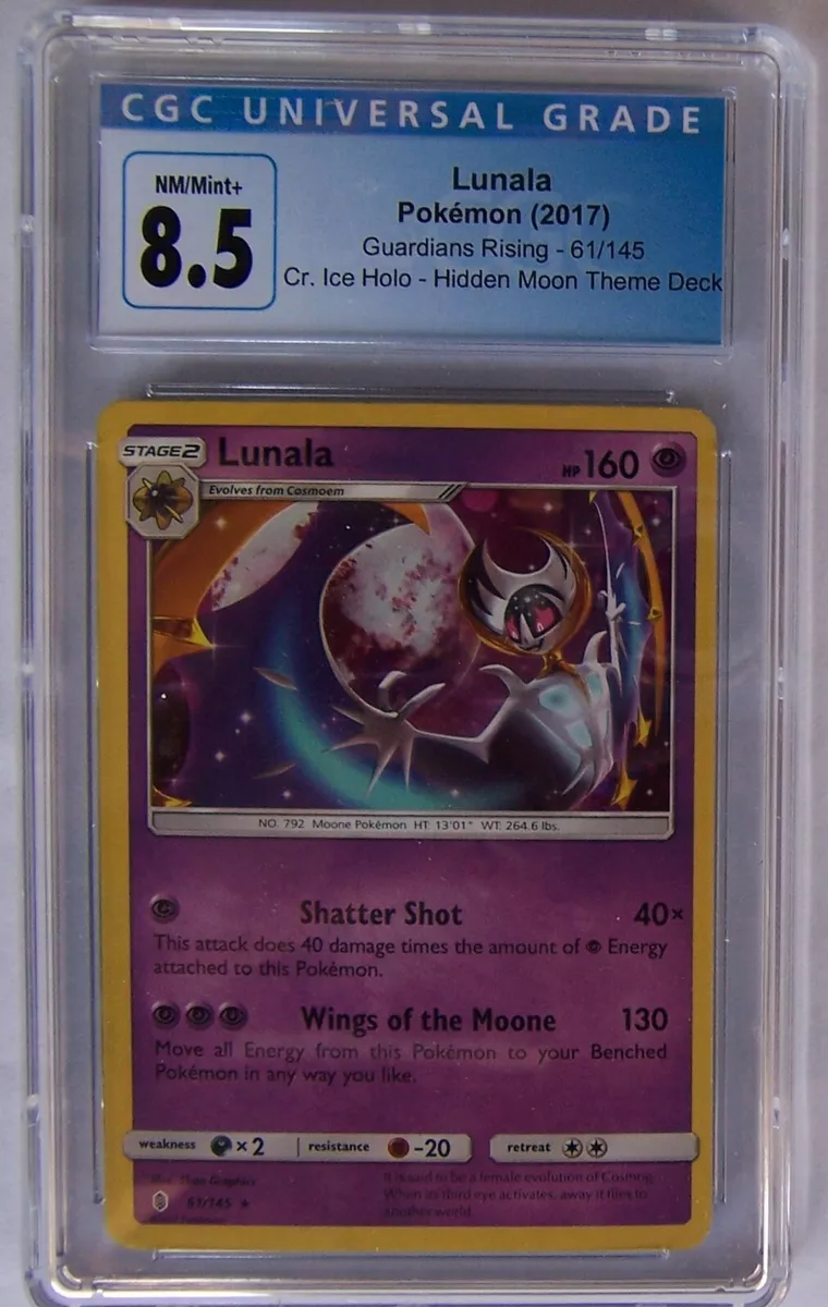 Lunala Holo Cracked Ice - Guardians Rising Pokémon card 61/145