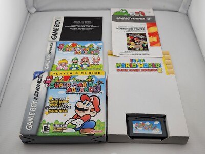 Super Mario Advance Player's Choice GameBoy Advance GBA Complete CIB Great Shape