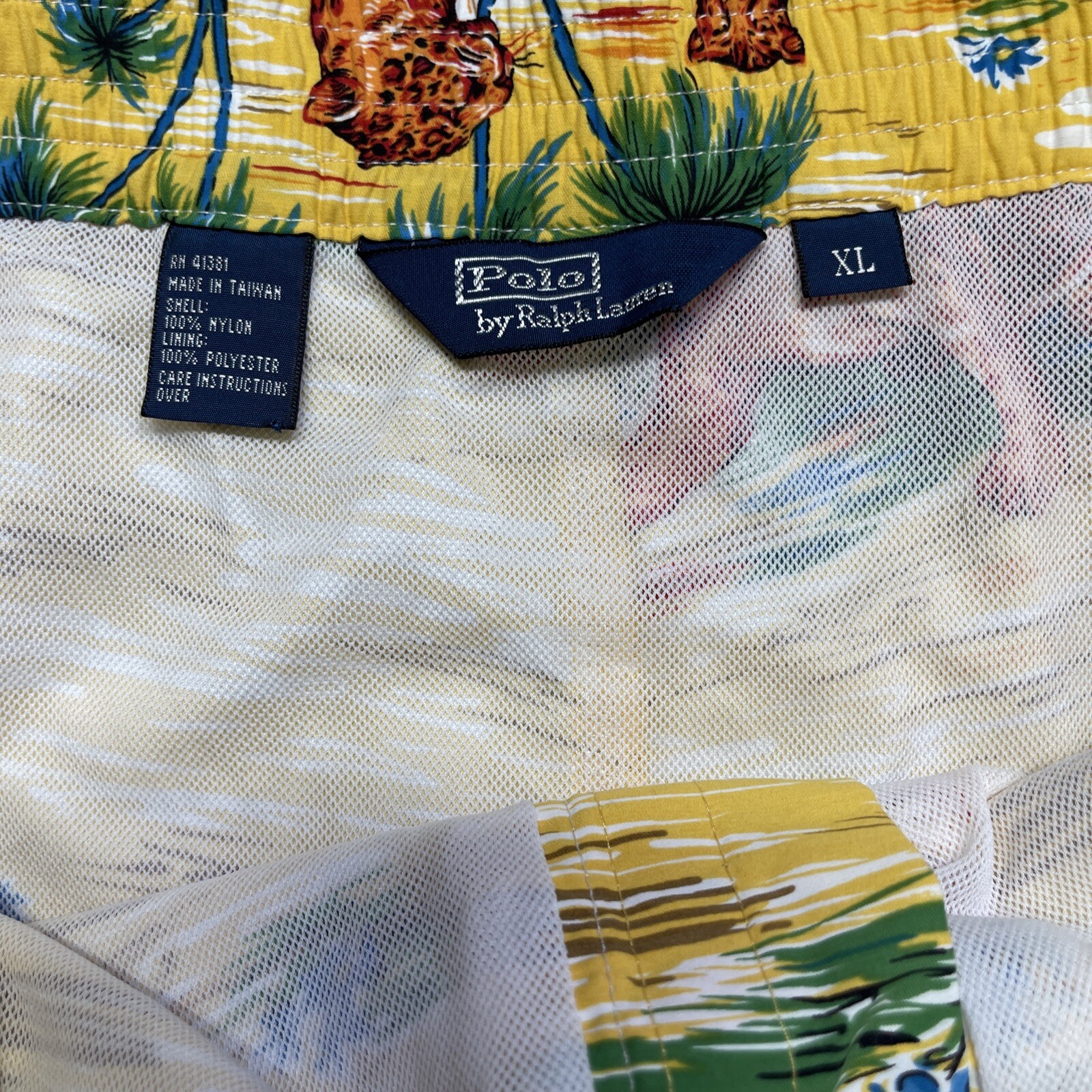 VTG 90's POLO Ralph Lauren XL Leopard Savannah Bo… - image 5