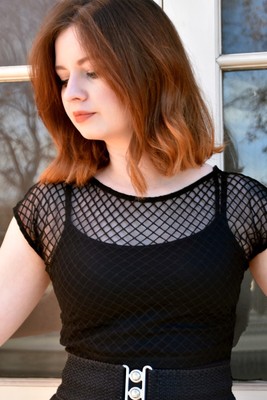 diamond mesh top