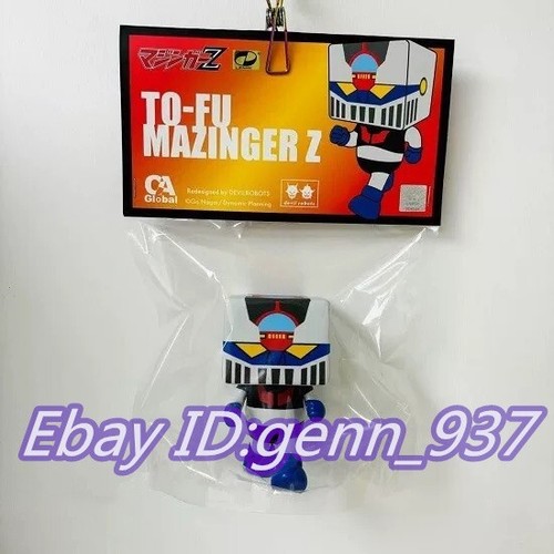 UNBOX DEVILROBOTS TO-FU MAZINGER Z White Blue SOFT VINYL Sofubi Figure H10CM/4in - Picture 5 of 5