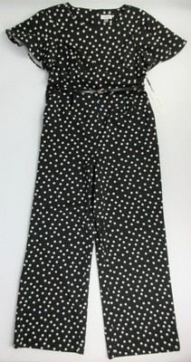 calvin klein ruffle sleeve belted jumpsuit