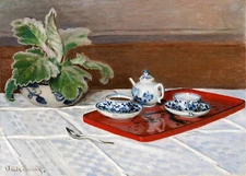 Still Life, Tea Service by Claude Monet Art Print