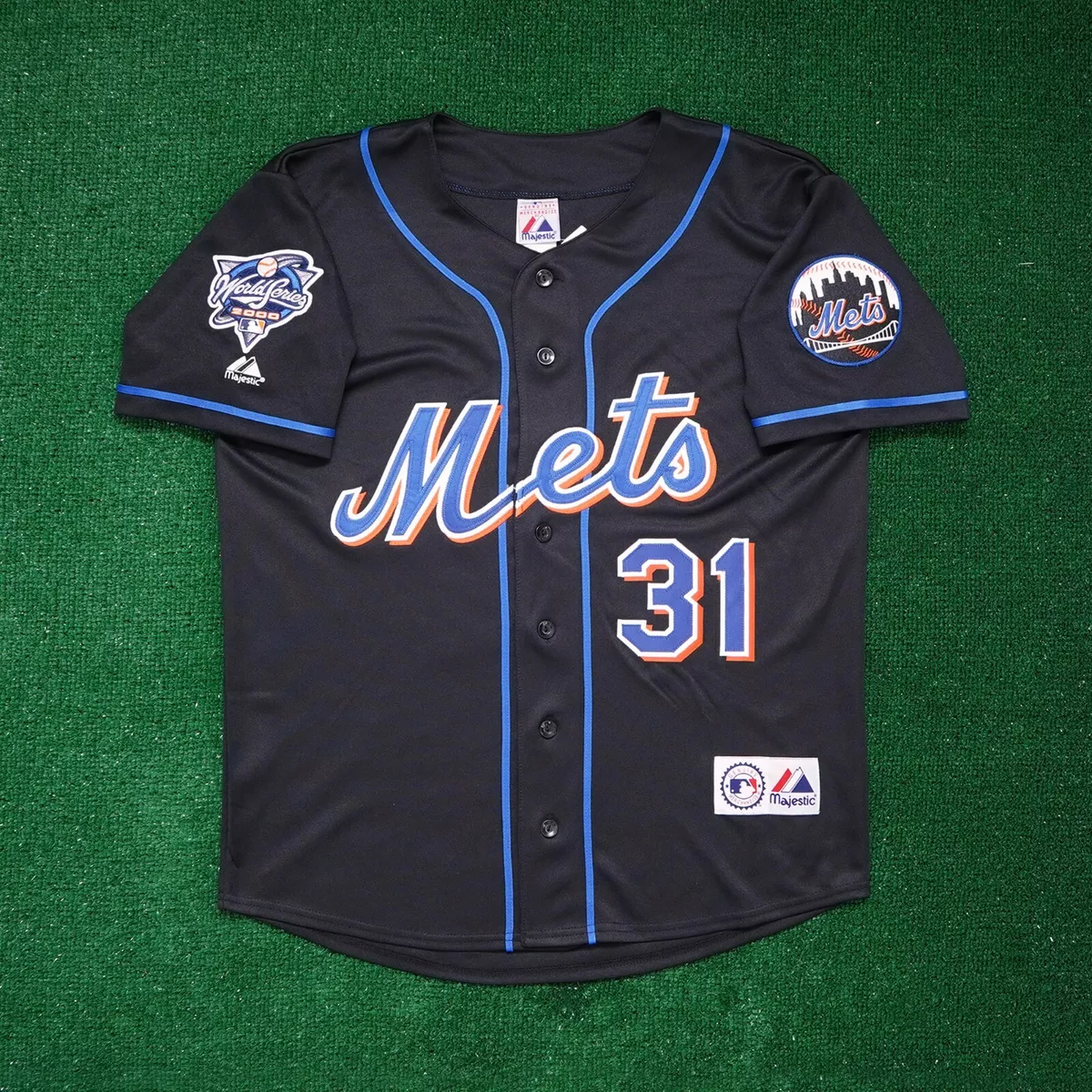 Mike piazza black mets sale jersey