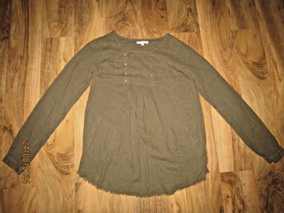 Ba&Sh Hängerchen Bluse Top olivgrün Gr. 1