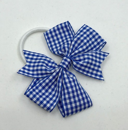 Royal/Cobalt Blue Gingham Hair Accessories - Picture 4 of 44