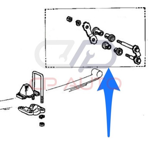 84 - 86 TOYOTA 4RUNNER FRONT LEAF SPRING BUSHING SHACKLE KIT OEM NEW - Picture 3 of 3