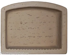 Cast Stone Oval Recess - Travertine look Noce or  Ivory