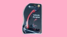 NEW KLIM Voice Multimedia Microphone Red  Black Gaming PC / Laptop Free Ship