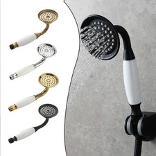 Classic Handheld Shower Head in Antique for Gold with Water Saving Benefits