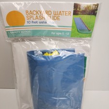 Target 10' Backyard Water Splash Slide Attach Hose and All Day Fun for Kids
