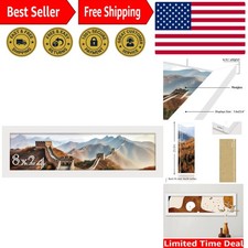 Modern 8x24 Photo Frame with Plexiglass Front   Perfect Gift for Any Occasion