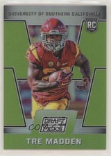 2016 Panini Prizm Collegiate Draft Picks Green 2/5 Tre Madden #131 s5j