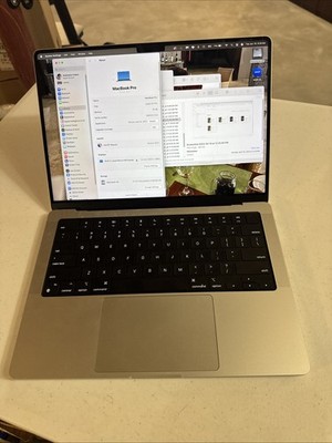 Apple MacBook Pro M1 Pro 2021 14  16GB RAM 1TB Silver Laptop