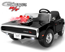 24V Ride On Car 2 Seater Dodge Charger Toy Electric Power Wheels Remote Control