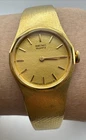 Vtg Seiko Women 1400-0080 Dress Gold Tone Hexagonal Quartz 18mm Watch