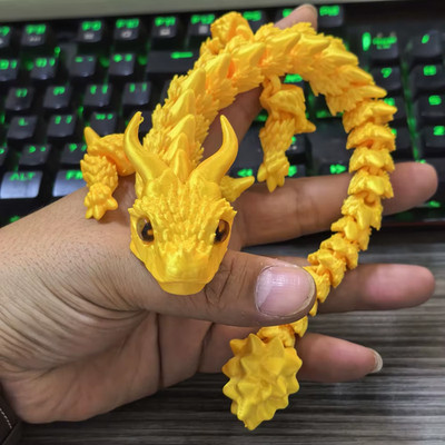 22-30CM 3D Printed Simulated Eyes Flying Dragon Baby Ornaments Joints Can Move D