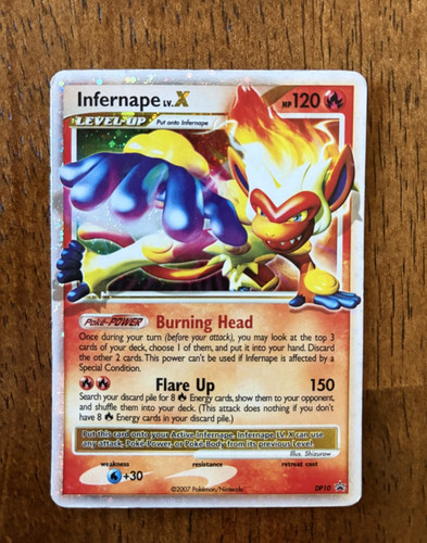 Infernape LV.X DP10 Diamond and Pearl Holo 2007 Silver Boarder Pokemon TCG