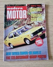 MODERN MOTOR MAGAZINE JULY 1975 TOYOTA COROLLA HOLDEN MONARO GTS
