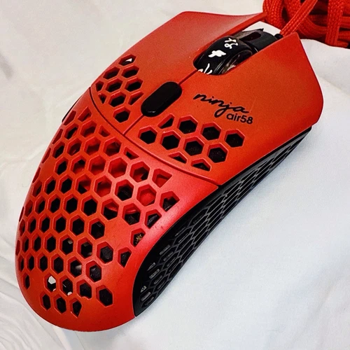 Finalmouse Air58 Ninja Gaming Mouse - Cherry Blossom Red - “ Used “