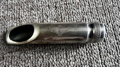 Rare Vintage Henri Selmer Paris Metal Tenor Sax Mouthpiece D Early Art Deco Logo