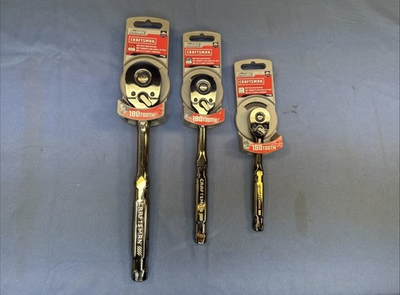#ad #ad New Craftsman 3pc 180 Tooth Overdrive Ratchet Set 1 2quot; 3 8quot; 1 4quot; Drive Gun Metal $95.00