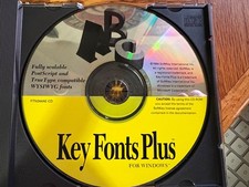 Softkey Key Fonts Plus 1250 Fonts WYSIWYG, PC CD ROM, Windows