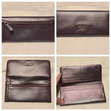 Prada Metalic Purple Long Wallet