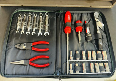 #ad 75th Anniversary Snap On 27 Piece 3 8 Drive General Service Set NOS Lot $774.98