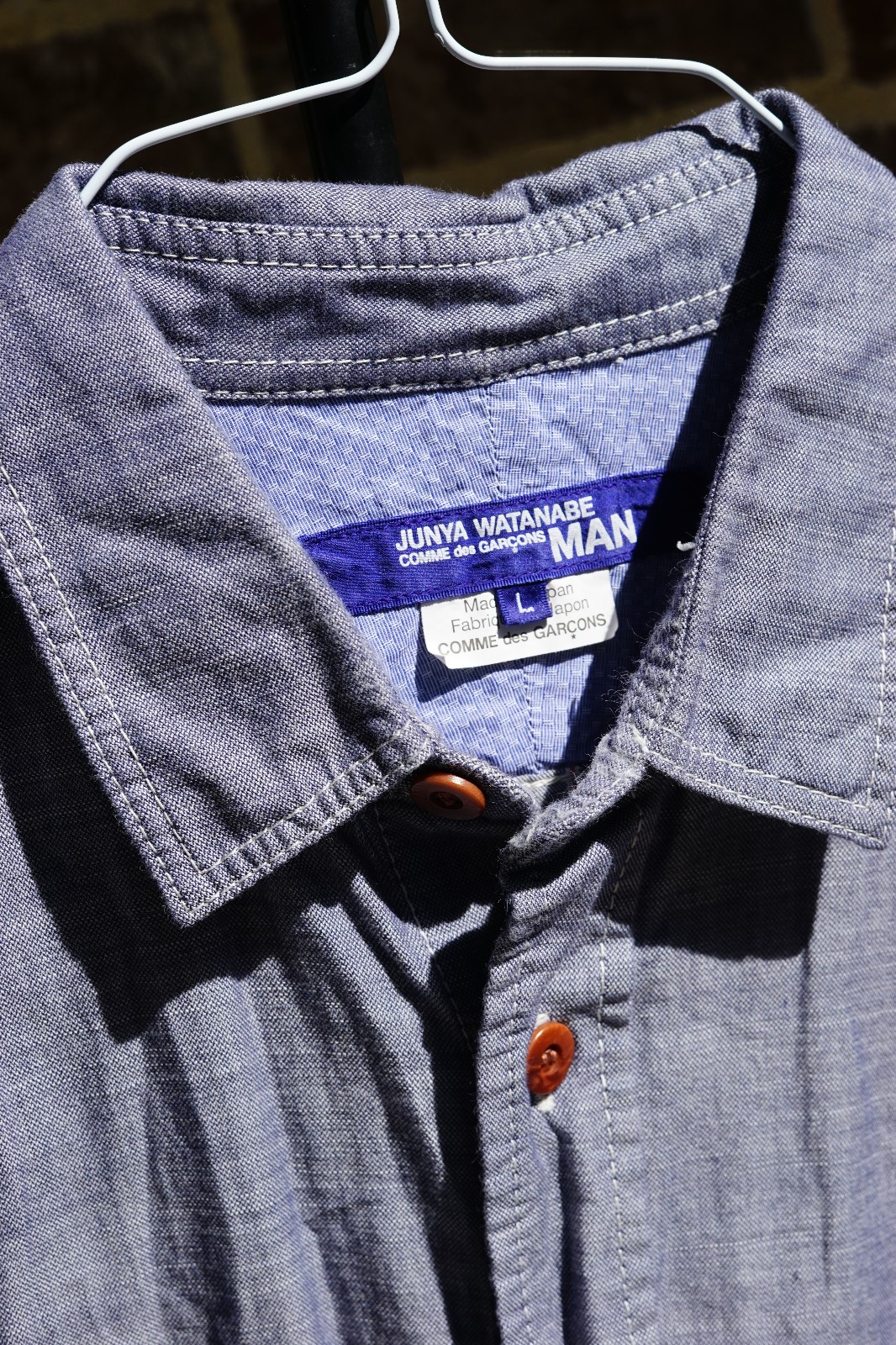 junya watanabe button up elbow patch - image 2