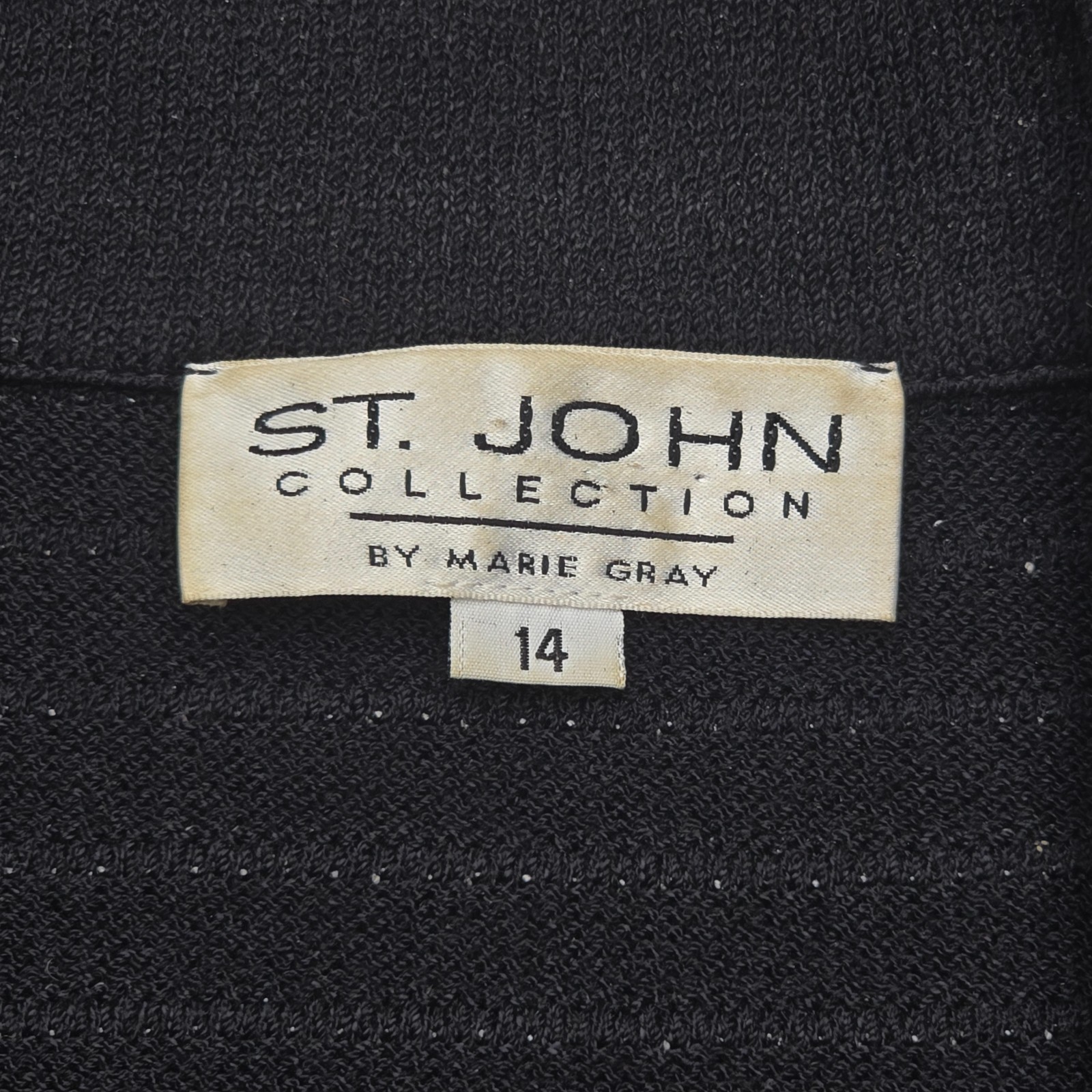 ST. JOHN Collection Black & White Santana Knit Sh… - image 6