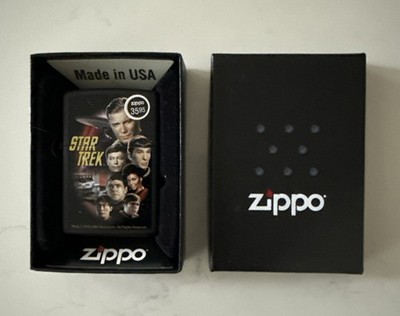 RARE STAR TREK BLACK MATTE ZIPPO LIGHTER NEW NEVER STRUCK