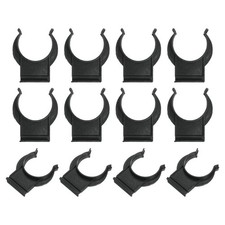 12Pcs 1.65''x1.38'' Plastic Leveler Leg Toe Kitchen Clips Foot Buckle, Black
