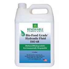Renewable Lubricants 87143 Bio-Food Grade Hydraulic Fluid, 1 Gal., Iso 68