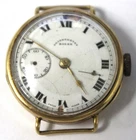 Vintage Rolex Trench Chronometer Wrist Watch 18Kt Gold Tested Not Running 492261