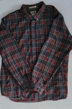 LL Bean Traditional Fit Cotton Flannel Shirt Plaid Men's XXL-Reg