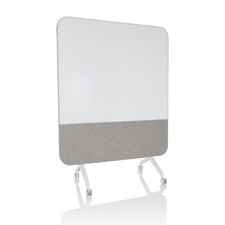 Akustik Trennwand Whiteboard Sichtschutz Büro Magnettafel mit Rollen hjh OFFICE