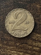 1989 Hungary 2 Two Forint XF Extremely Fine Actual Coin TC2488*