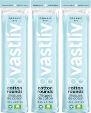 Organic Cotton Rounds for Face 300 Count Makeup 100 Count Pack of 3 