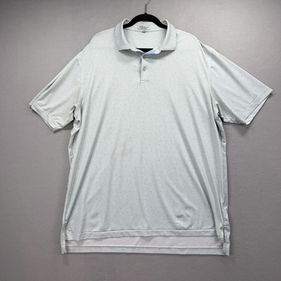 Peter Millar Summer Comfort Polo Shirt Mens 2XL Bees Knees Active Stretch Golf